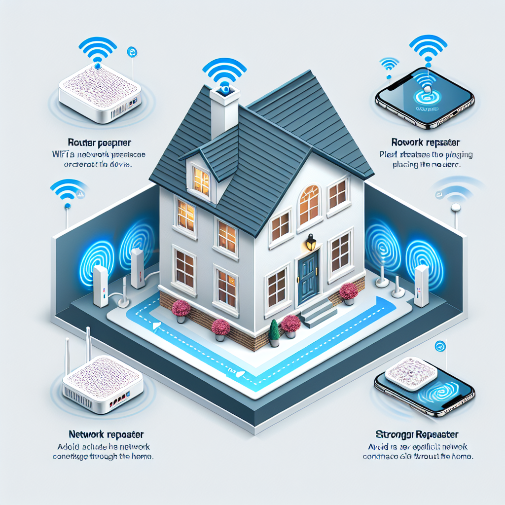 What are the best practices for placing a network repeater?